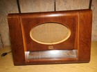 Vintage Hmv Model 5114 Tube Radio His Master   s Voice Wood Cabinet Shortwave Am