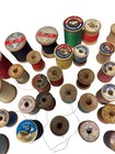 Vintage Wooden Thread Spools Lot Of 51 Coats Clark Corticelli Sewing