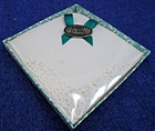 Irish Linen White Handkerchief Lace Trim Boxed New 7 5x7 5  Stocking Stuffer