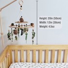 Nature Baby Nursery Mobile  Baby Crib Mobile  Handmade Wood And Felt