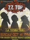 Zz Top Poster Huntsville Alabama 2012 La Futura Concert Von Braun Arena 12 X 18 