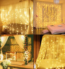 Curtain Light For Party wedding festival christmas window Blinking String Light 