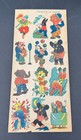 Vintage Circus Clown Transfer Sheet Printed In Japan Paper Decal Cartoon