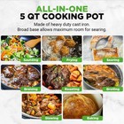 Nutrichef 12 7 In X 9 8 In 5qt Dutch Oven Pot Cast Iron   Enameled Red