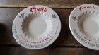 Pair Of 6  Coors Ashtray Vintage 1960s Era White