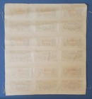 1 Gold Mark Silk Notgeld 1921 Bielefeld  Germany 9 Note Uncut Sheet