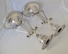 Rare Pair Of Victorian Silver Lyre Design Candlesticks George Howson London 1897