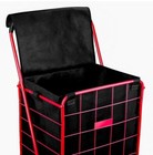 Folding Grocery Basket Cart Shopping Wheel Large Utility Laundry 18  X 15  X 24 