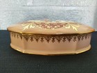Antique French Dresser Box Trinket Hand Painted Limoges Porcelain