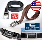 Comfort Click Leather Belt Automatic Adjustable Xmas Men Gift As Seen On Tv Us