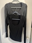 Victorias Secret Women s Long Sleeve Lounge Tops  1-gray   1-black