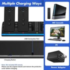Remote Controller Charger For Wii wii U With 4 Pack 2800mah Rechargeable Battery