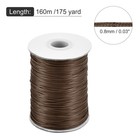 Dark Brown 0 8mm Waxed Cord 175 Yard Wax Bead Thread String For Jewelry Make