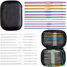 Aluminum Crochet Hooks Needles Knit 100pcs Tool Set Weave Craft Yarn Multi Color