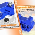 Blue Motorcycle Handlebar Lock Anti-theft Locking Device For Scooters Atv Bikes