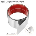 9 84ft X 3 94  Wall Trim Self Adhesive Stainless Steel Trim  Silver Stripes