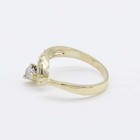 Adjustable Open Curved Chevron Toe Ring Solid Real 10k Yellow Gold
