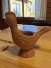 Avon Vintage Terra Cotta Bird Fragrance Candlette Holder 1976 In Original Box