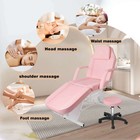 73 In Facial Chair 3-section Tattoo Chair Adjustable  Lash Bed For Beauty Spa