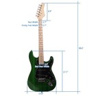 Glarry Beginner Green Electric Guitar Kit With Amp   Accessories