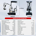 1 Ton Mini Excavator Pilot System   13 6hp Mini Skid Steer Loader B s Combo