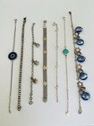 Lot Of 7 Vintage Sterling Silver 925 Link Tennis Chain Bracelets Bracelet