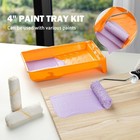 Mister Rui 4 Inch Paint Tray And Liners  Disposable Mini Paint Tray Liners