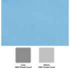 1 Pcs Queen Flat Sheet Soft Brushed 1800 Microfiber Wrinkle Free Dusty Blue