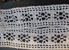 Lot Of 19 Pieces  Vintage Antique Crochet Insertion Lace Trim Pieces - 9 7 Yards