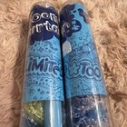 Vtg Y2k Deadstock Unlimited Too Beaded Room Curtains With Bar Blue Green Purple