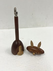 Vintage Danish Modern Wood Cat Bottle Opener Mid Century Denmark Statue Figure