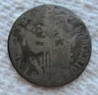 1806 25c Draped Bust Silver Quarter Large Diameter Rare Key Date Bent Filler