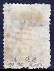 Ceylon     Scott 46dv  sg 49y      1863 Qv 1d Inverted reversed Wmk      Used     Sg   50