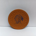   4  Indian Chief  25 Spokane Tribe Casino Chips Washington Two Rivers Retired 