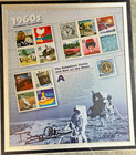 Buzz Aldrin Signed 1960 s Commemorative Stamp Set Framed Coa