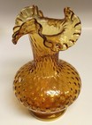 Early Fenton Amber Vase