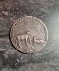 American Jersey Cattle Club 1925 Bronze Advertising Token Medal  Dairy Theme