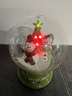 Gemmy Christmas Let It Snow - 2 Snowmen   Tree Waterless Globe W music   Lights