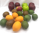 Lot Of 22 Artificial Fake Fruit  Home Decor - Prop Staging Apples Lemons Limes