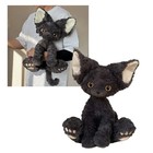 Black Cat Plush Toy Cute Stuffed Animal Gift Collectible
