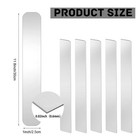 Metal Strips Stainless Steel Finishing Sheet Gap 12 x 1 x 0 02   Silver