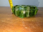 Beautiful  Vintage Vaseline Green Glass 13 Hole  Flower Frog