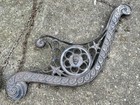 Vintage antique Rare Porch Swing End Heavyweight Victorian Style Cast Iron Bench