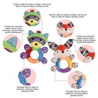Baby Teething Rattle Toys Soft Learning Infant Newborn Toy Handbell Grabber