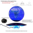 6  Floating Globe Magnetic Levitation World Map W  Rgb Light Home   Office Decor