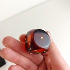 Vintage Cherry Amber Bakelite Catalin Dice - 3 3cm  46 Grams - Gdr Germany