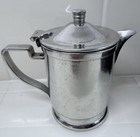 Vintage Grand Silver Co Wear-brite Stainless Steel Creamer Pitcher W Hinged Lid