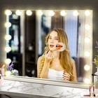 Hollywood Vanity Mirror With 18 Bulbs Lights  Large Lighted Makeup Mirror For   