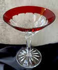  1  Waterford Crystal Simply Red Martini Cosmo Cocktail Glass - Mint