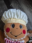 Dan Dee Plush 18    Floppy Big Stuffed Gingerbread Chef Plush Christmas Decor
